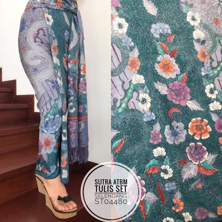 Kain Selendang Sarung Batik Tulis Atbm Sutera Baron Exclusive Limited Stock/Kemen Bali Wanita Lembar