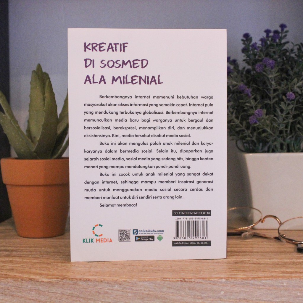 BUKU PENGEMBANGAN DIRI - Kreatif di Sosmed ala Milenial - MOTIVASI/ INSPIRASI-2