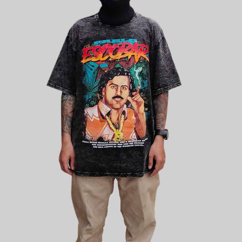 T-SHIRT KAOS OVERSIZE PABLO ESCOBAR ORIGINAL RUTHLEES