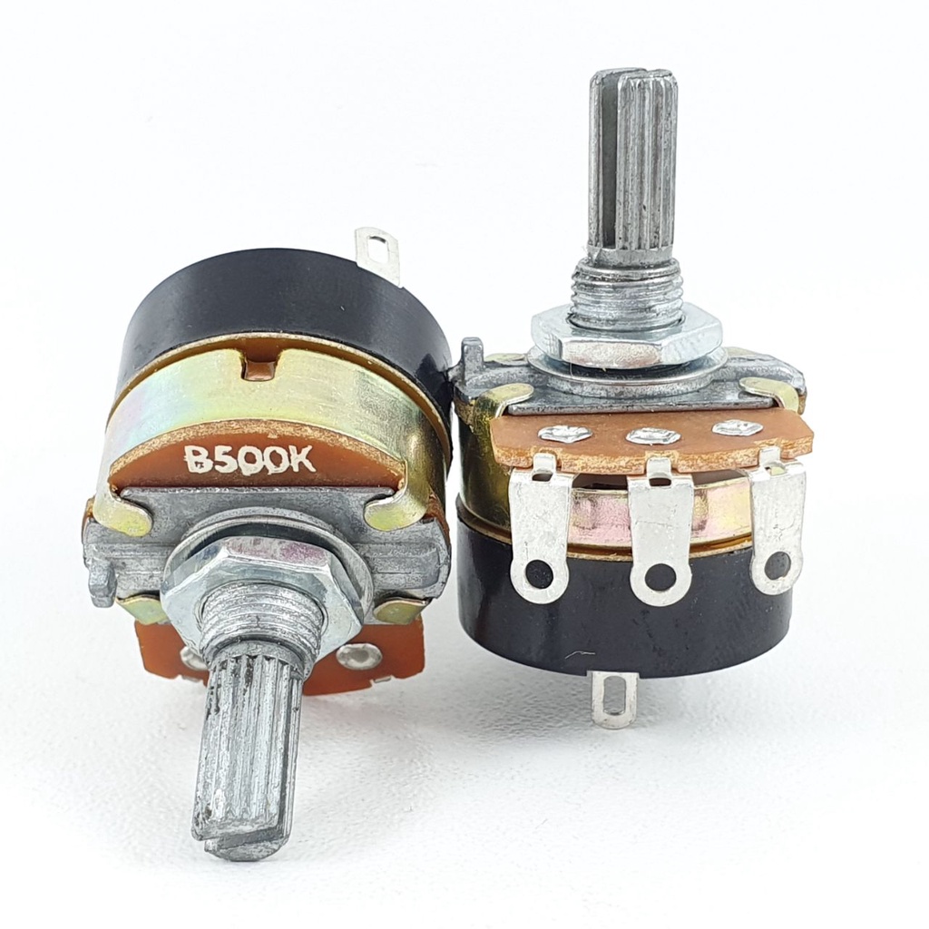Potensio Dimmer Besar 3 pin 500k Drat Mono Kaki 3 Tekuk Dimer On Off 504