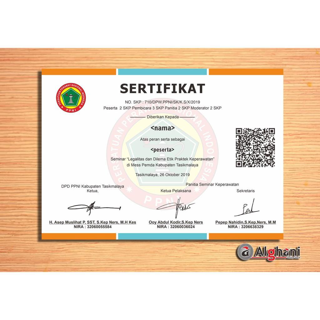 

New Cetak Sertifikat & Piagam / Sertifikat / Piagam Berkualitas