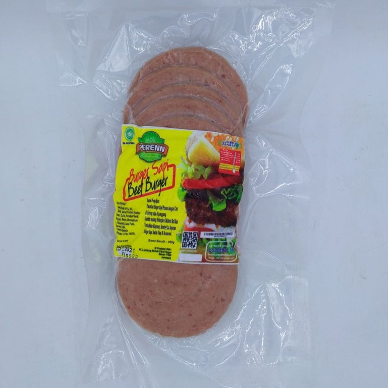 Perenn Burger Sapi 280gr Isi 10pcs / Beef Burger