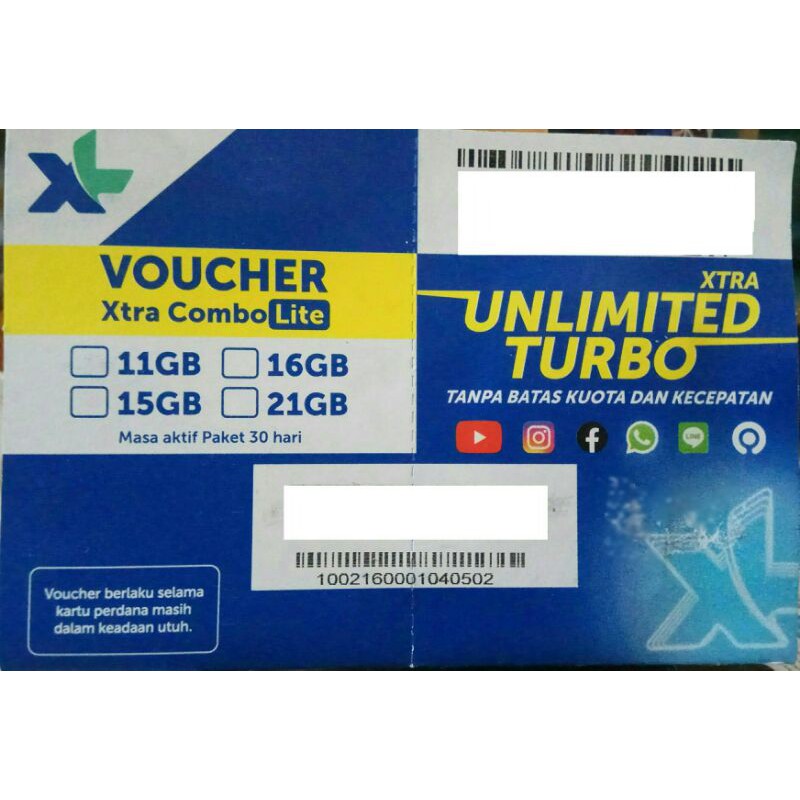Kartu Perdana XL Combo Lite 25GB "UNLIMITED TURBO"