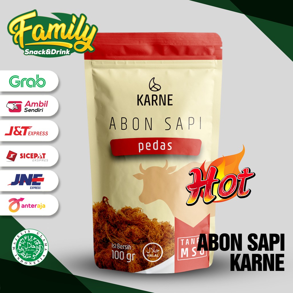 

Beef Floss Crunchy Spicy - Abon Sapi Pedas Karne 100 gram