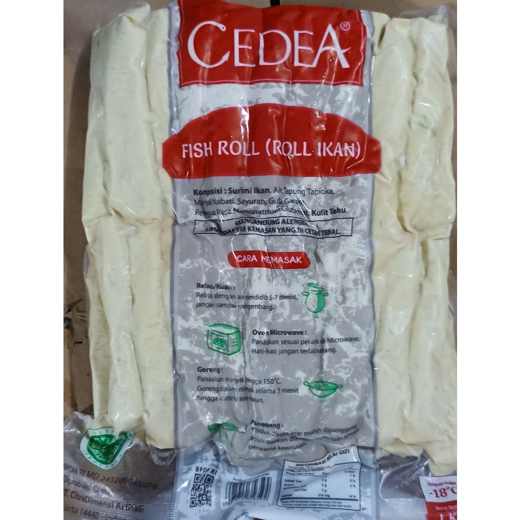 

Cedea Fishroll Ikan 1kg