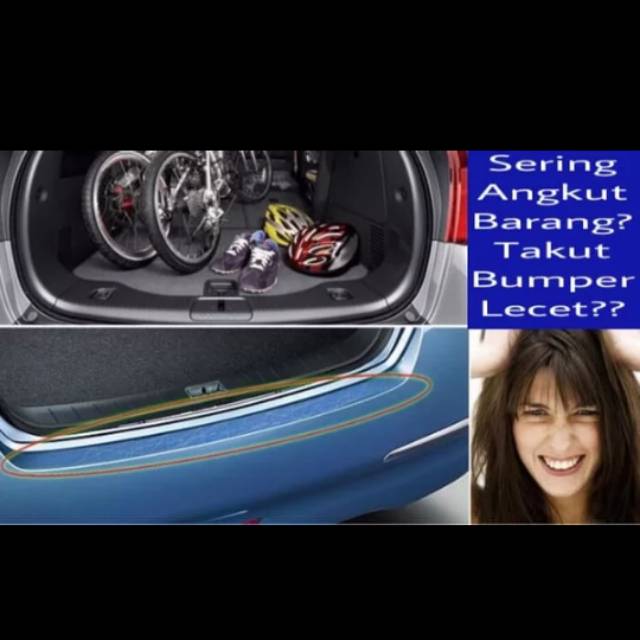 KARET BUMPER BELAKANG MOBIL UNIVERSAL IMPOR QUALITY