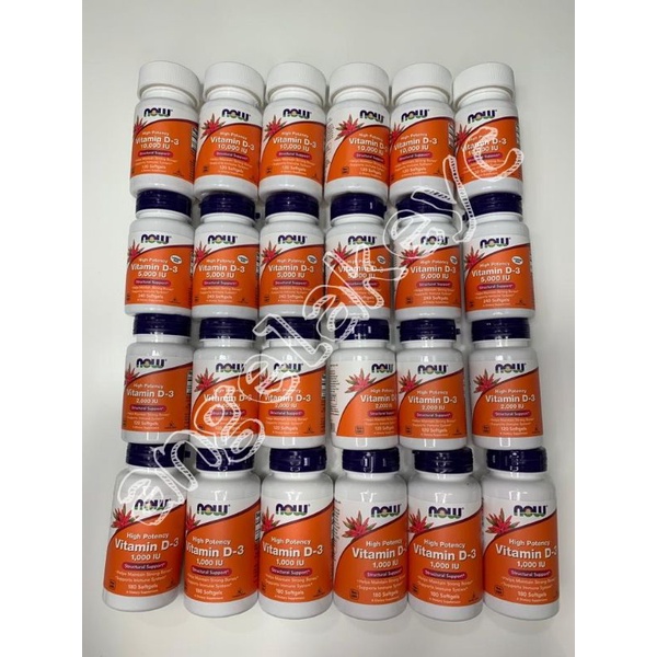 [PROMO] NOW VITAMIN C-1000, D-3 1000IU 2000IU 5000IU 10.000IU, D-3 & K-2 1000IU