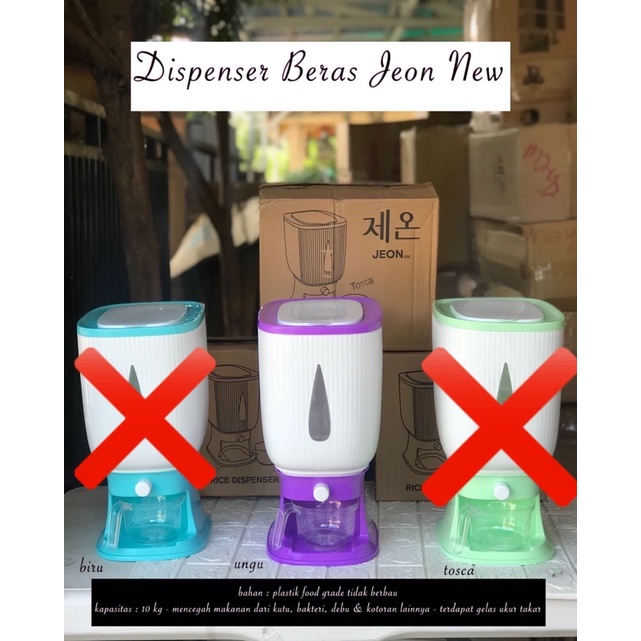 dispenser beras 10 liter
