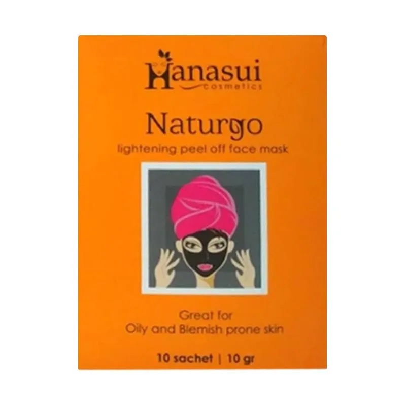 SACHET Hanasui Naturgo   Naturgo BPOM   Masker Lumpur  Masker Hitam