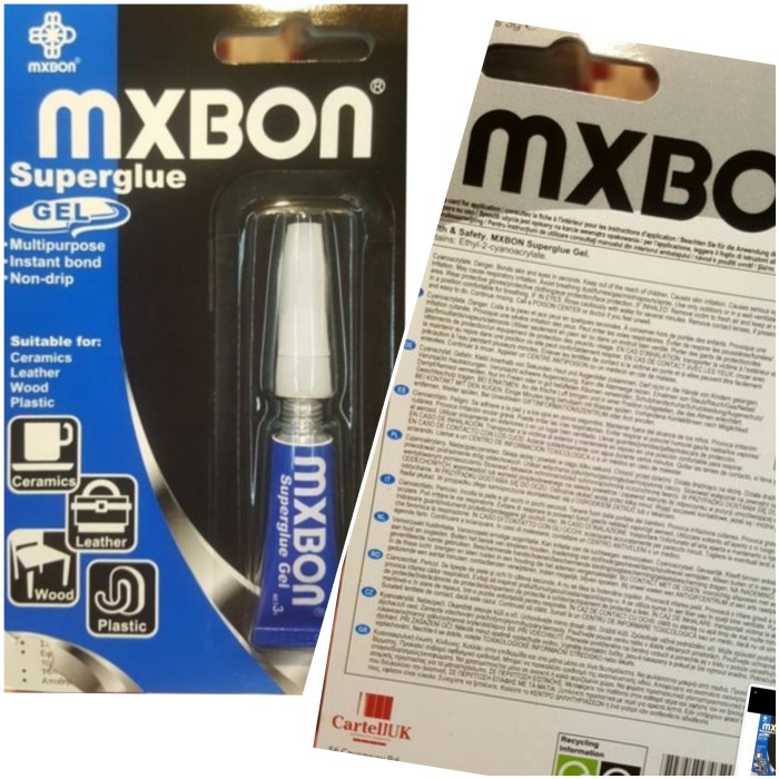 

Lem Super Glue Serbaguna Mxbon 3 Ml Transparan