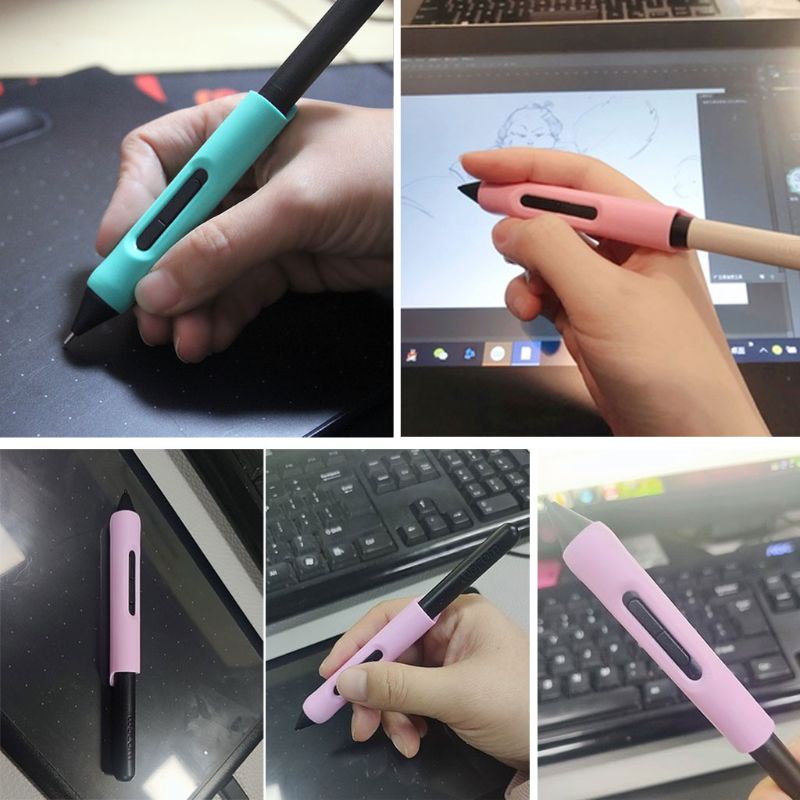 Holder Grip Bahan Silikon Anti Gores Untuk Wacom LP-171-0K LP-180-0S