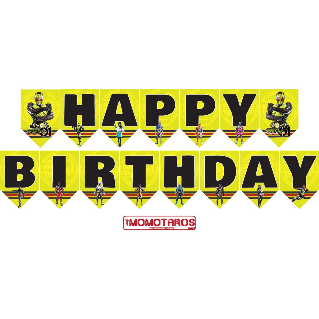 Banner HBD Kamen Rider Zero One set