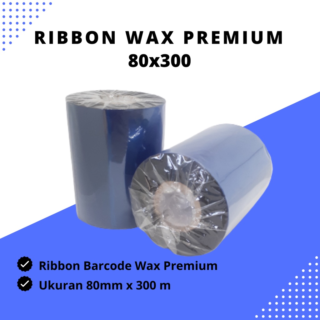 

RIBBON BARCODE WAX PREMIUM 80x 300