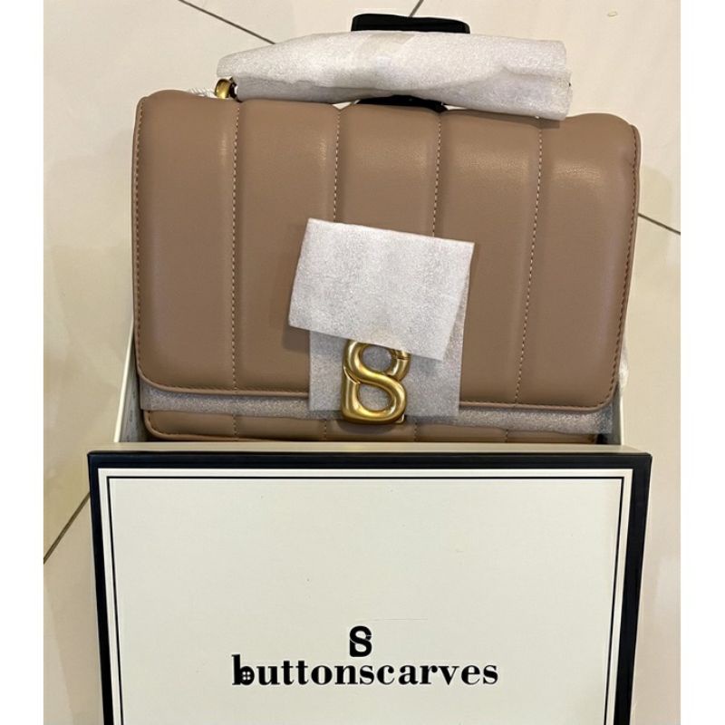 NORA BAG TAN buttonscarves