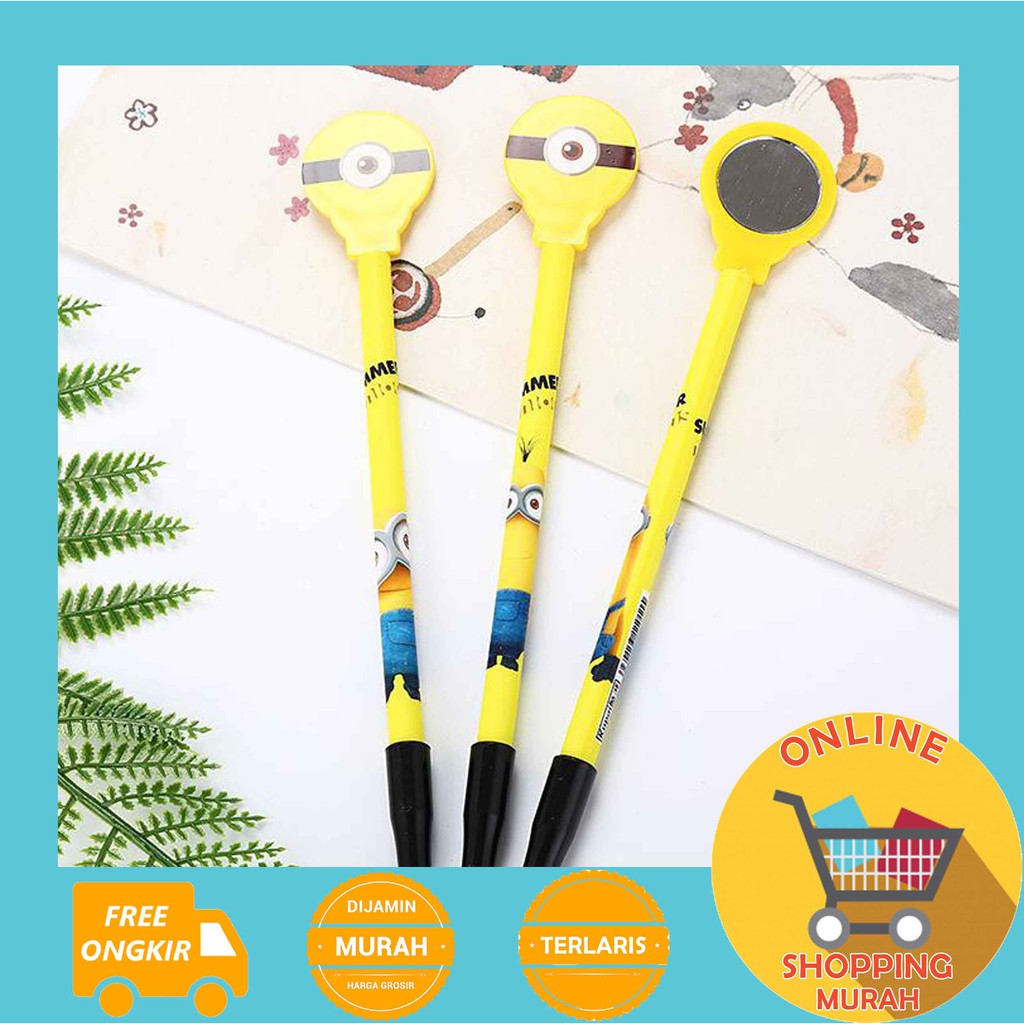 

[O.S.M] PENA MINION - PULPEN MINION KACA - PENA KACA - PULPEN CERMIN MINION