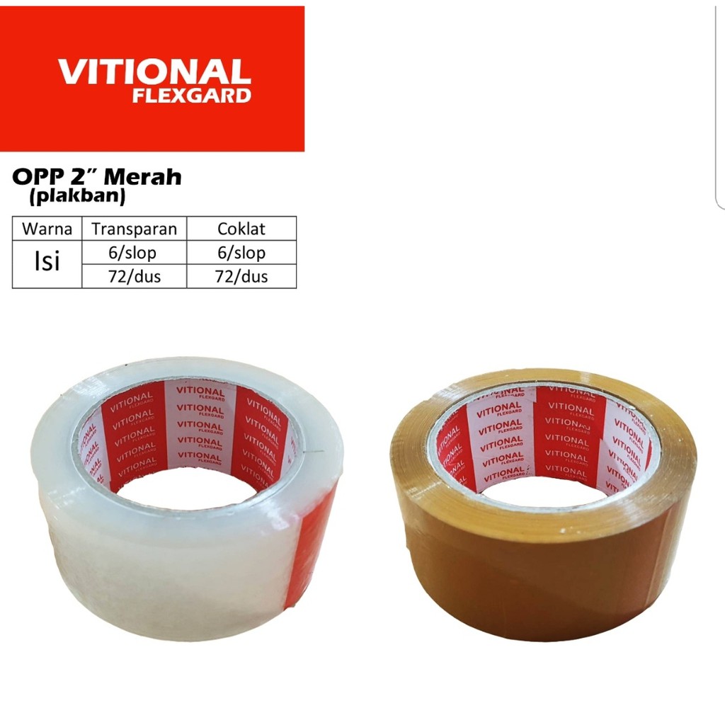 VF MRH Lakban 2 inch 48mm x 90y 72 roll (1 dos)