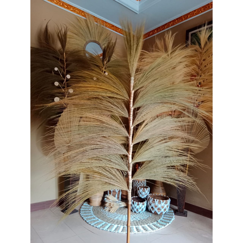 Home Decor Rayung Kering Rayung Pendek Rayung Natural Rayung Rustic Dekorasi Rustic Rayung Pampas St
