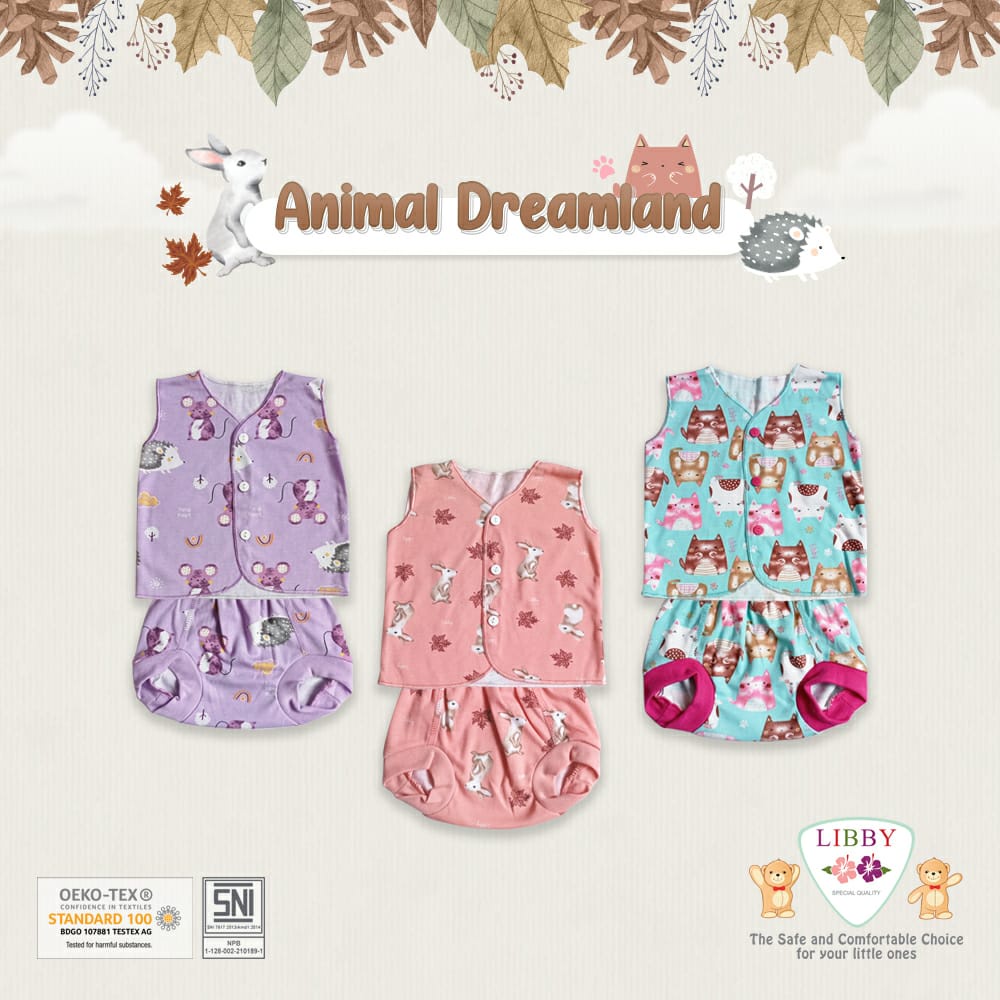 Libby (3SET) Newborn Panjang/Pendek