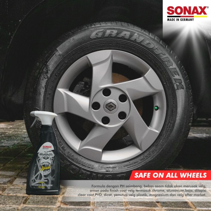 Sonax Beast Wheel Cleaner 1 L Pembersih Velg Roda Mobil