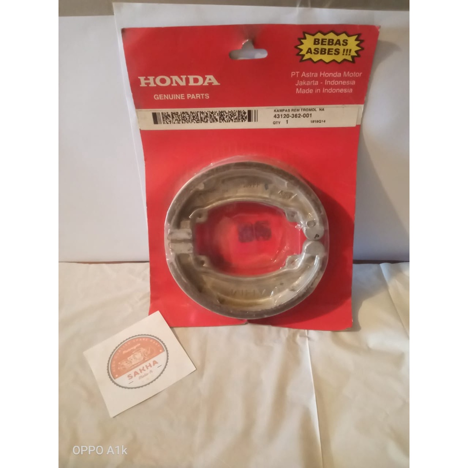 kampas rem belakang GL pro mega pro lama asli kampas rem belakang GL pro mega pro lama original hond