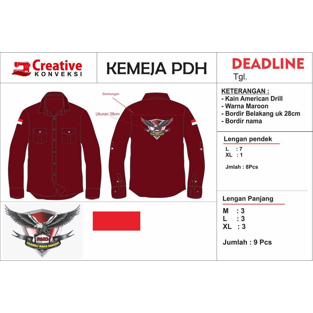 kemeja custum design