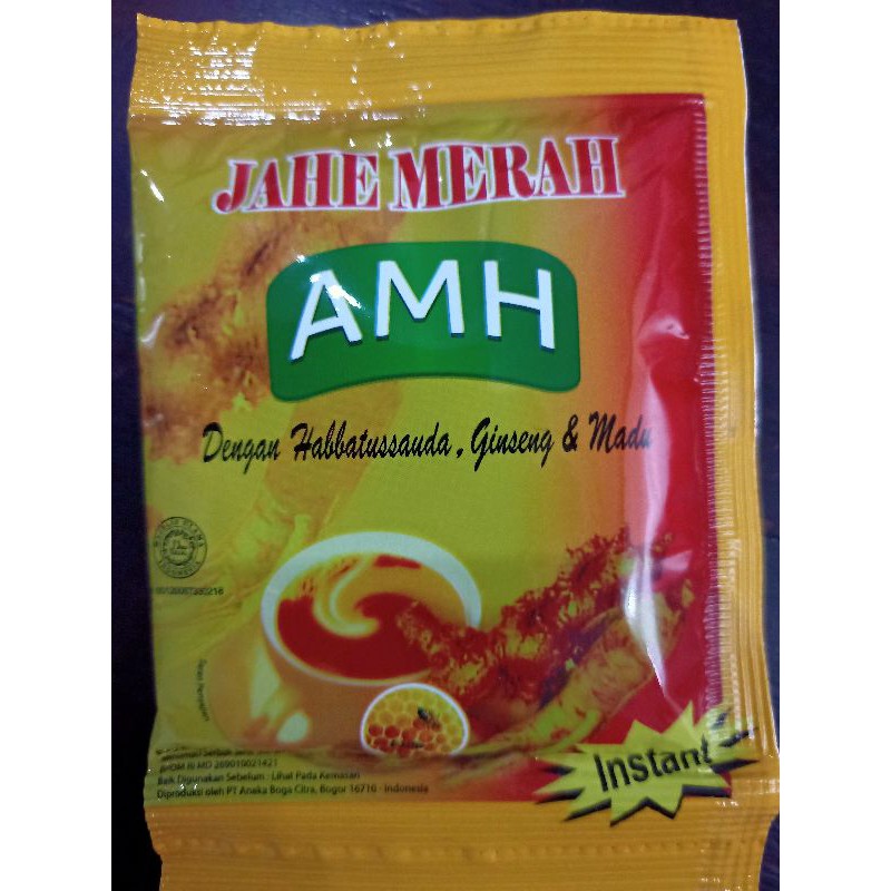 

Jahe merah AMH /sachet