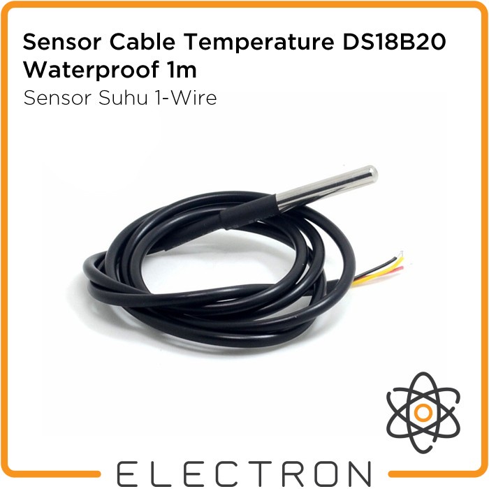 Sensor Cable Temperature DS18B20 Waterproof Temperatur Suhu Probe kabel temperatur Termometer