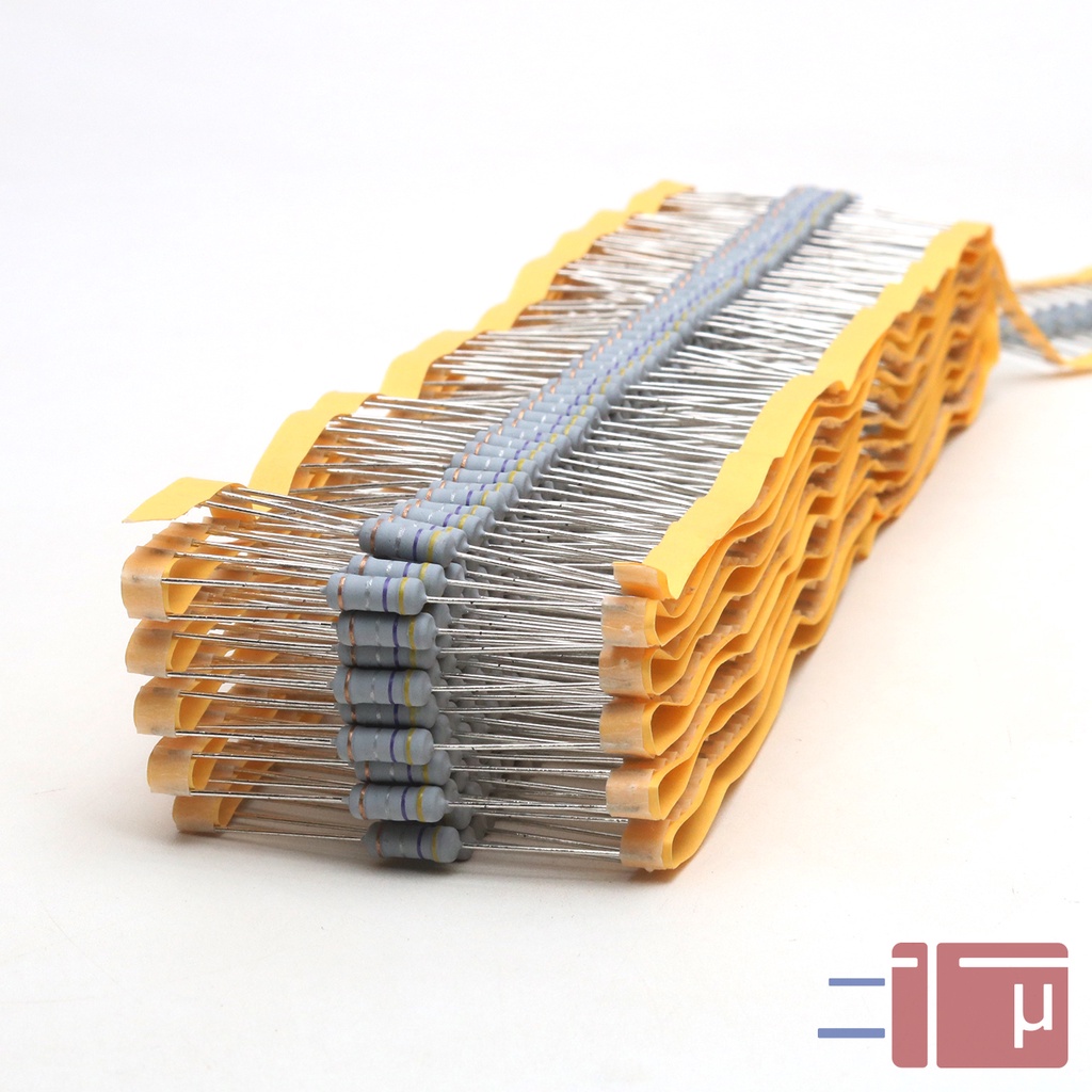 x10 Resistor 0.47R 0.47 Ohm 1W Metal Oxide 5% Taiwan Kaki Tembaga