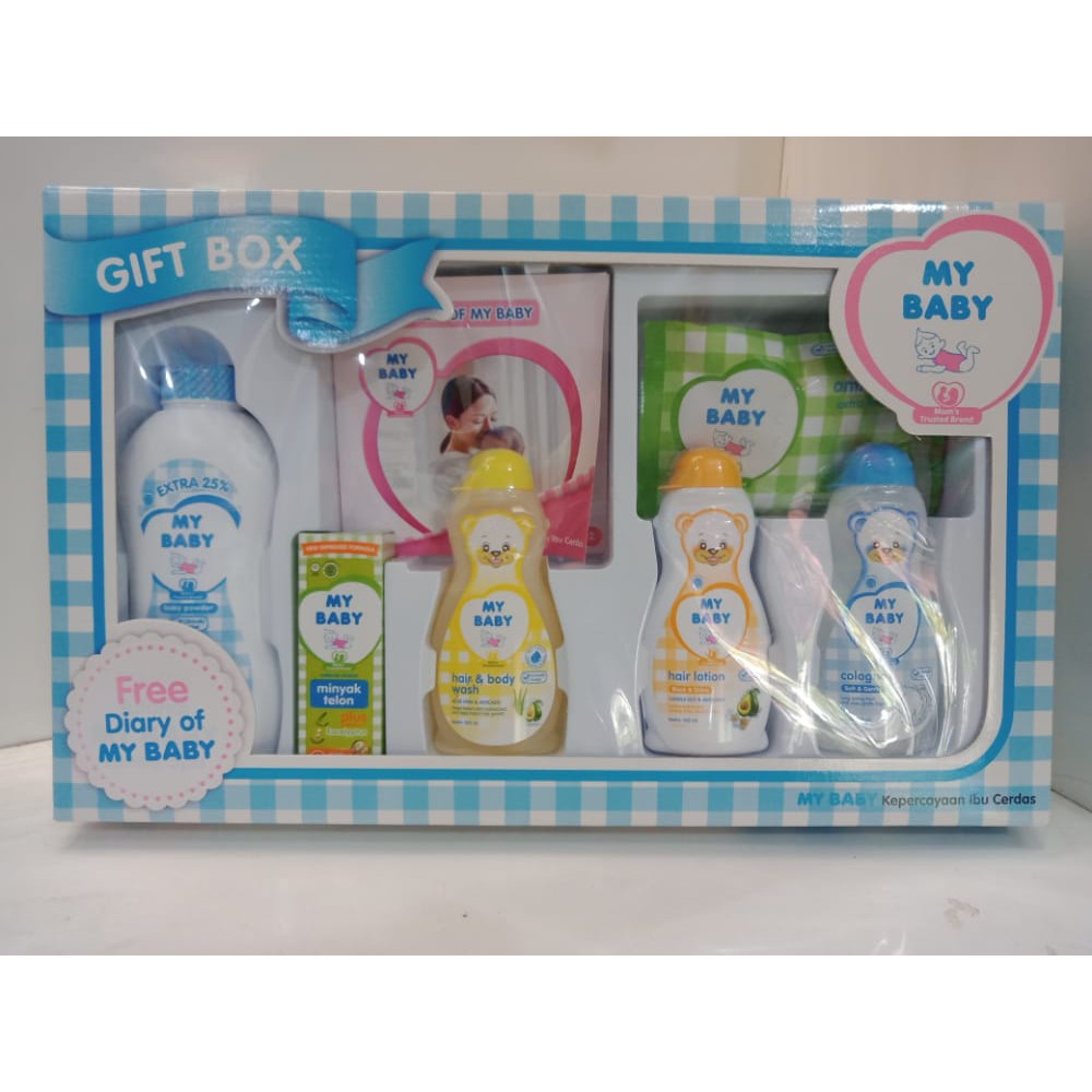 Paket Perawatan Perlengkapan Bayi Baru Lahir Kado Perlengkapan Mandi Bayi My Baby Gift Box