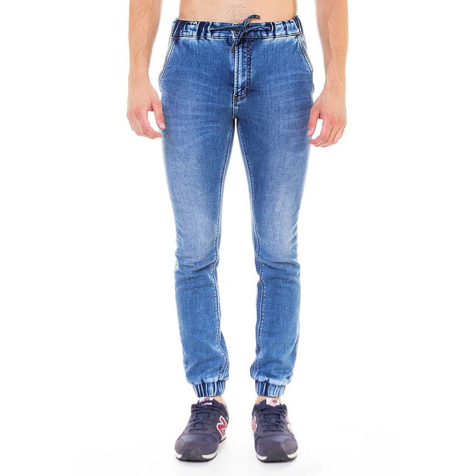 Xemw Lois Jeans Original - Celana Jogger Cjg300Sn - Biru, 27 Bbt6