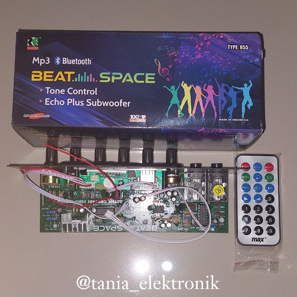 KIT TONE KONTROL MIC ECHO PLUS SUBWOOFER MP3 BLUETOOTH BEAT SPACE