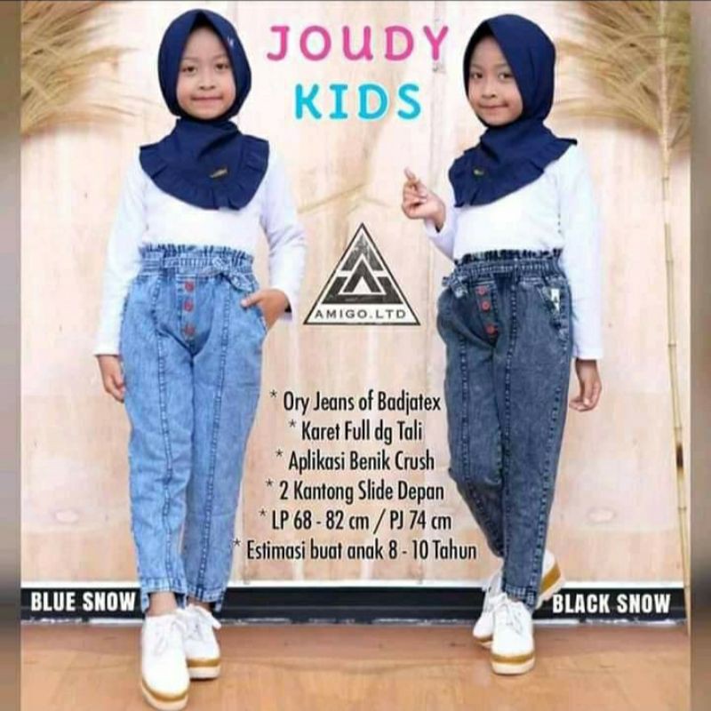 celana anak tanggung bordir love dan baggyjeans tanggung