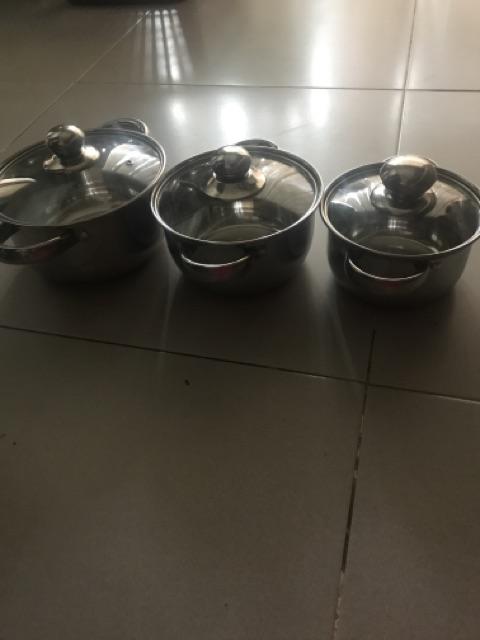 Bistro Bo-1606ss 3 Set Panci Stainless