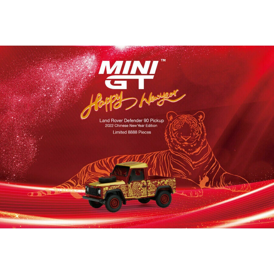 Mini GT 330 Land Rover Defender 90 Pickup 2022 Chinese New Year