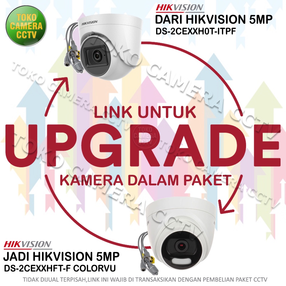 UPGRADE KAMERA HIKVISION 5MP JADI KAMERA HIKVISION 5MP COLORVU