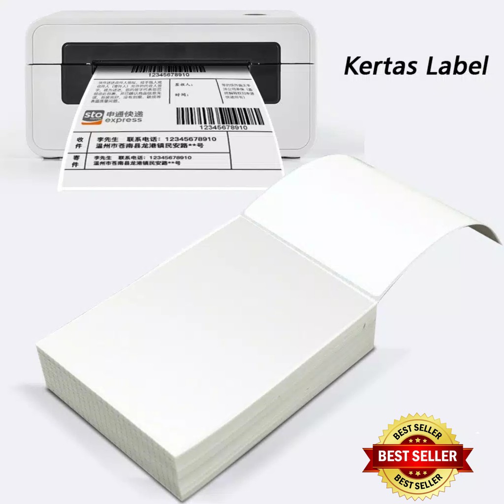 Kertas Print RESI JOB Thermal Tempel 100x150mm isi 500 lembar | Shopee ...