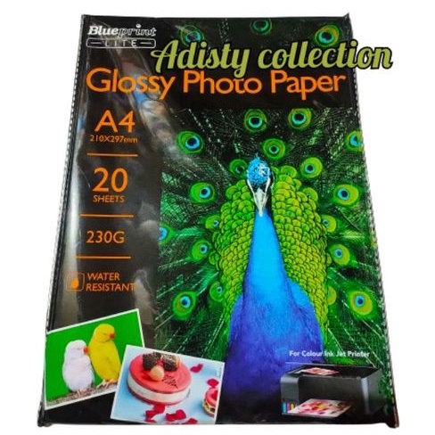 

Kertas Foto A4 230gr Blueprint Lite/pack isi 20 lembar