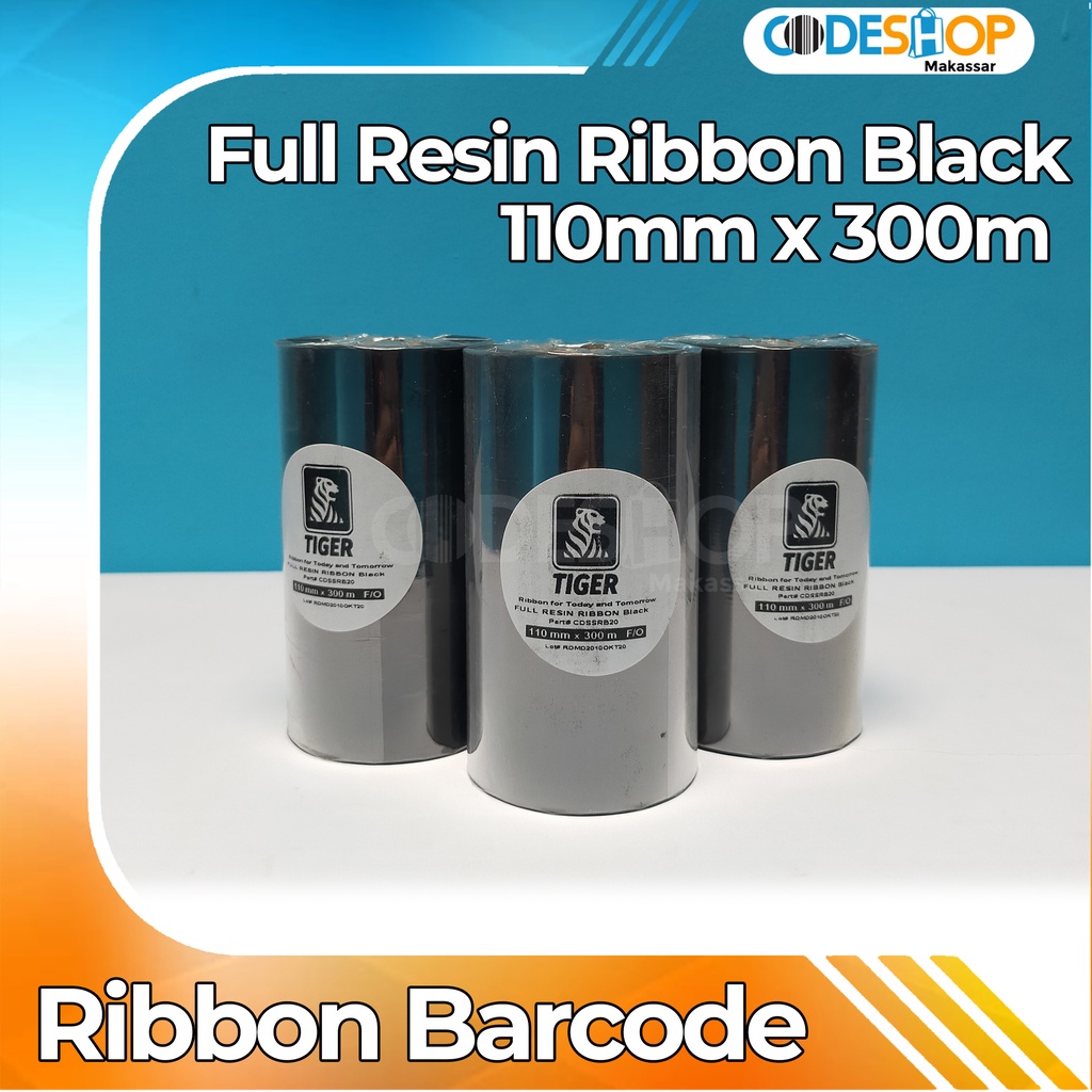 

TINTA PRINTER LABEL BARCODE RESSIN 110X300 / RIBBON RESIN 110 X 300