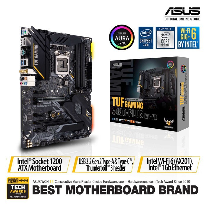 Motherboard ASUS TUF GAMING Z490-PLUS WIFI