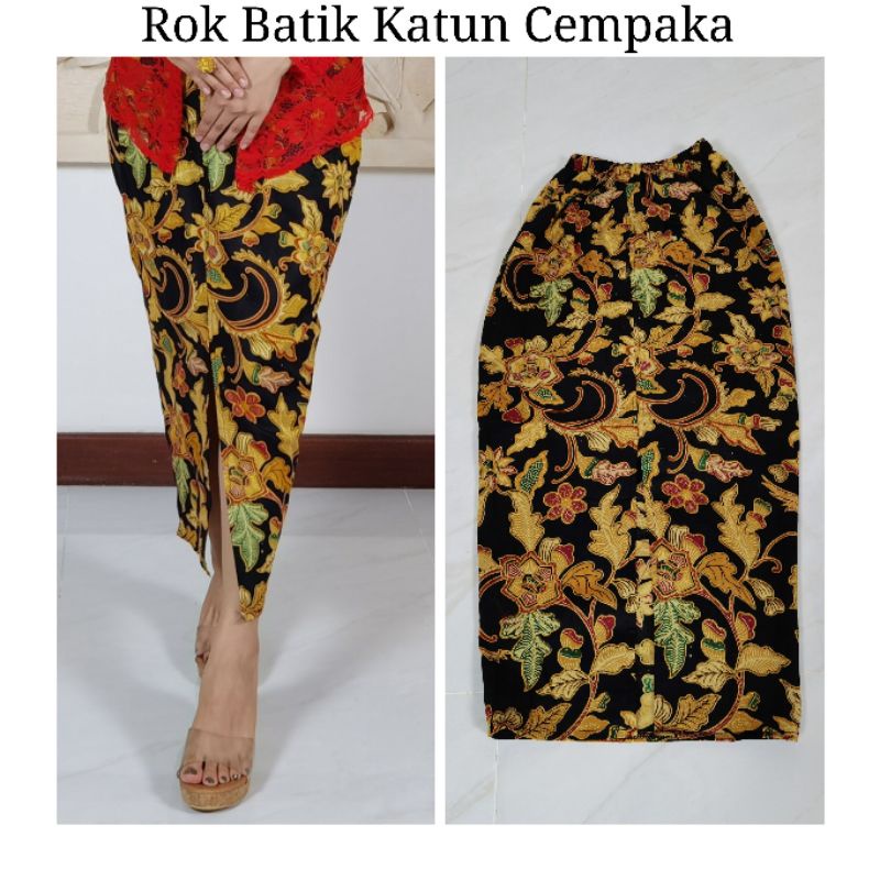 ROK PANJANG BATIK KATUN PRADA BALI BERBAGAI VARIASI MOTIF