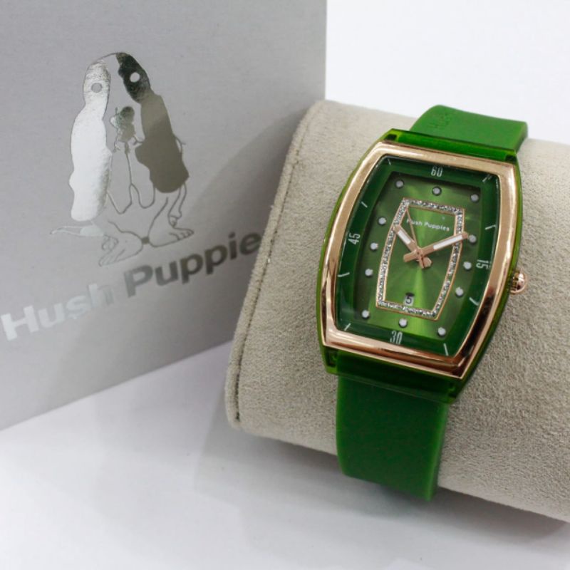 BEST SELLER! JAM TANGAN WANITA /CEWEK HUSH PUPPIES SEGI RUBBER 0833SS