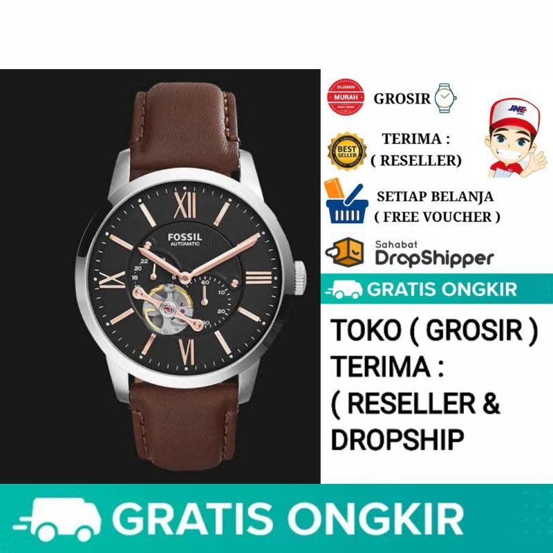 ( GROSIR ) Jam Tangan Pria Merk Fossil Otomatis Original Type ME3061