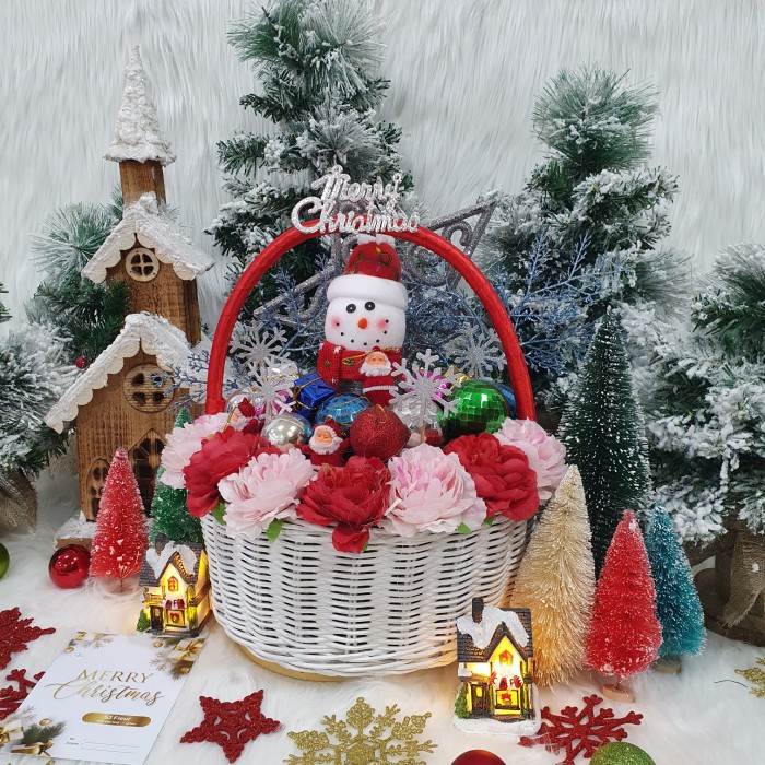 

Paket dekorasi hampers natal christmas parcel hadiah murah 5