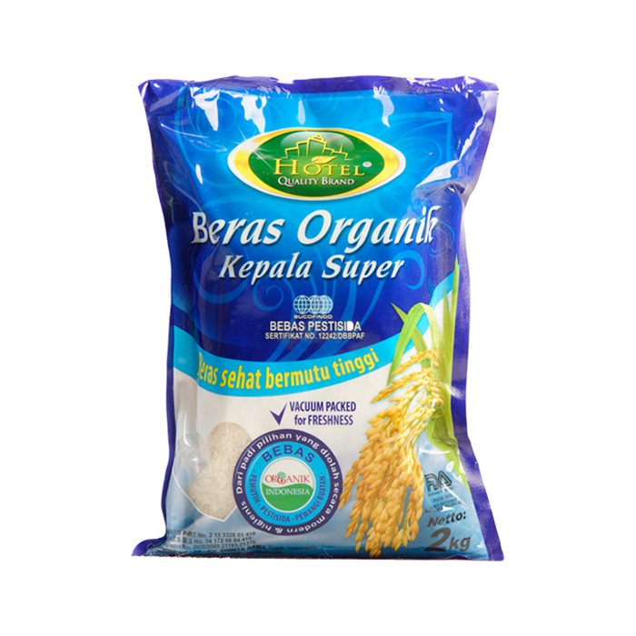 

HOTEL Beras Organik Kepala Super 2kg