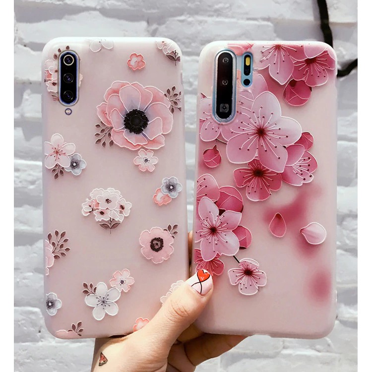 Samsung A51 A71 A50 A70 A40 A30 A20 A10 A30S Case Samsung A 51 71 50 70 40 30 Pink Flower Soft Case