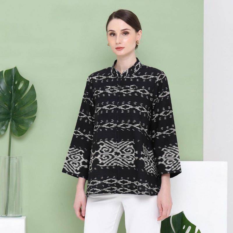 Blouse tenun jepara atasan tenun klasik baju tenun jepara BTB16