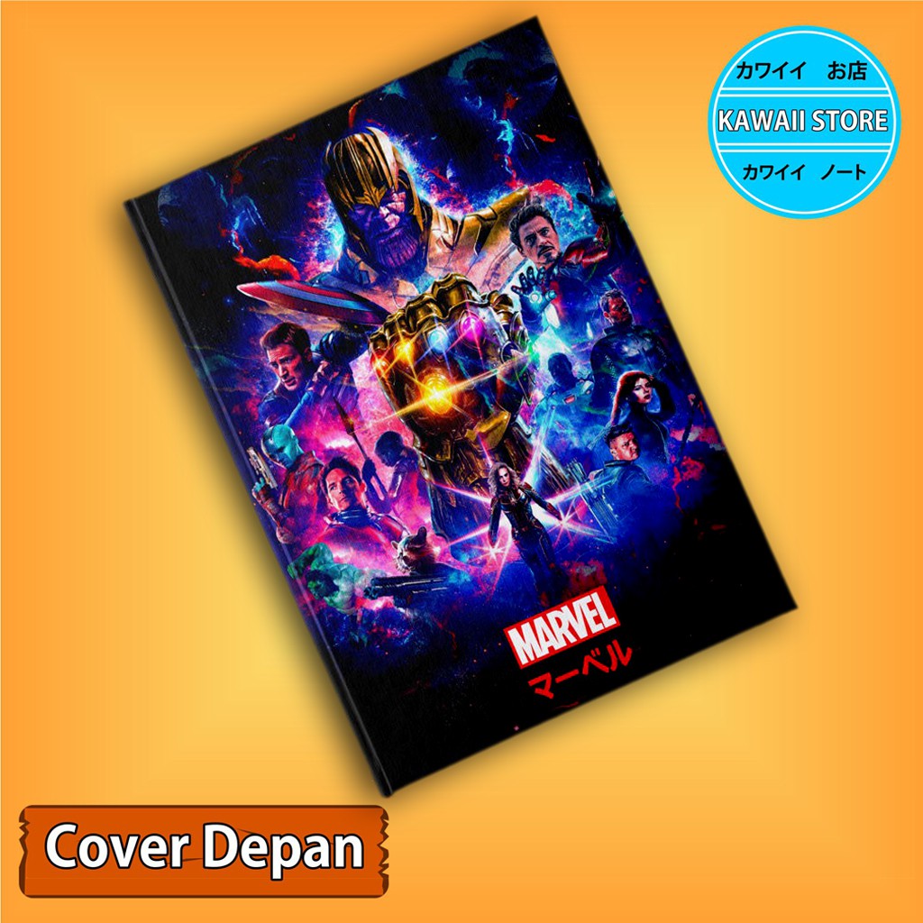 

Notebook / Pocket book Hard Cover Film Marvel AVENGERS END GAME B uk A5 & A6 / Notes Book