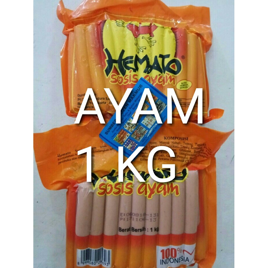 

sosis ayam 40 hemato 1kg