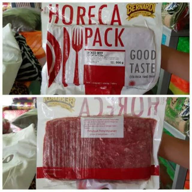 

Bernardi Horeca smoke beef blok (kotak) 500gr