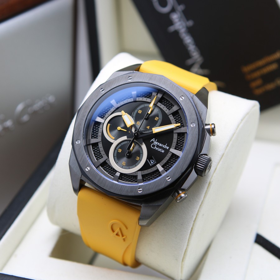 [Free Baterai] JAM TANGAN PRIA ALEXANDRE CHRISTIE AC 6611 ORIGINAL GARANSI 1 TAHUN